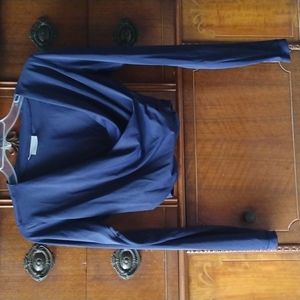 ATHLETA WRAP OVER CROP LONGSLEEVE TOP SEAMLESS